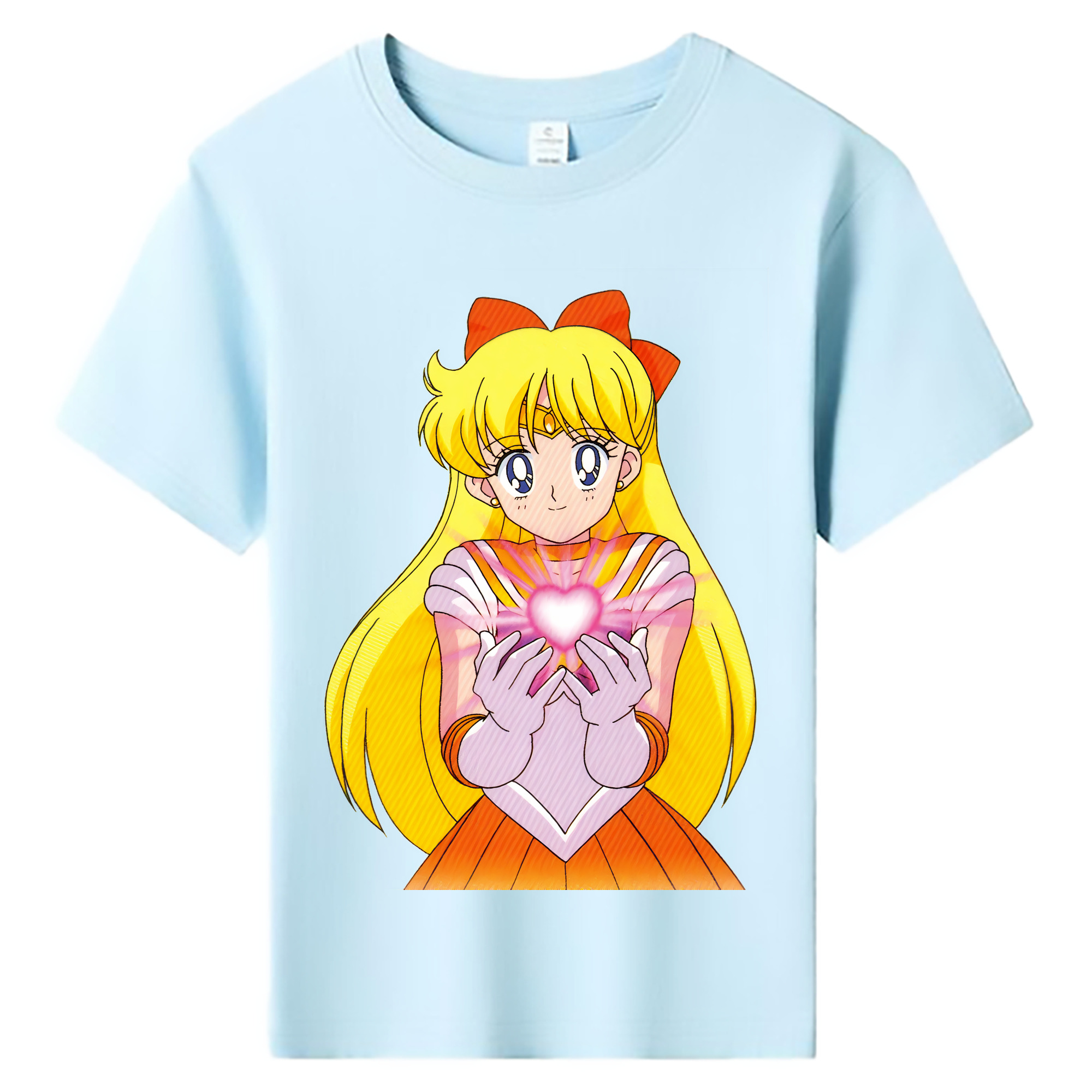 （画像用） 美少女戦士セーラームーン 愛野 美奈子 あいの みなこ Sailor Moon Aino Minako 綿100％キッズTシャツ（フロントプリント）